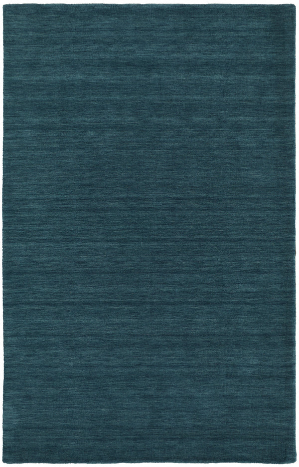 Homeroots 5' X 8' Blue And Green Wool Hand Woven Stain Resistant Area Rug Blue,Green Wool 511091