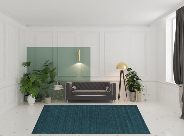 HomeRoots 4' Hand Woven Black Wool Area Rug - Timeless Elegance, Durable Comfort for Modern Living Spaces 8' X 11' 511092