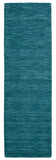 Homeroots 8' Runner Blue And Green Hand Woven Runner Rug Blue,Green Wool Blend 511094