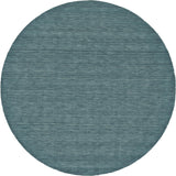 Homeroots 8' Blue Green Round Wool Hand Woven Area Rug Blue,Green Wool 511095