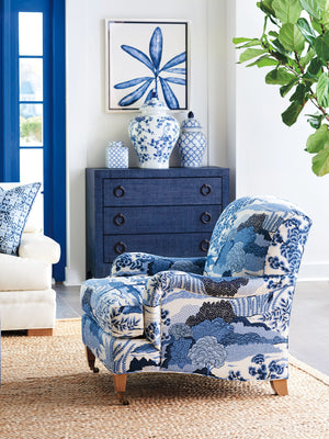 Lexington Barclay Butera Sydney Chair - Elegant Upholstered Design With Brass Casters, Ultra Down Cushion, Artisan Crafted   5110-11bcc-40