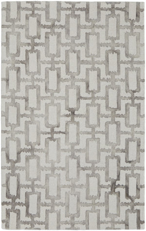 Homeroots 10' X 13' Ivory And Taupe Wool Geometric Tufted Handmade Area Rug Ivory,Taupe Wool 511107