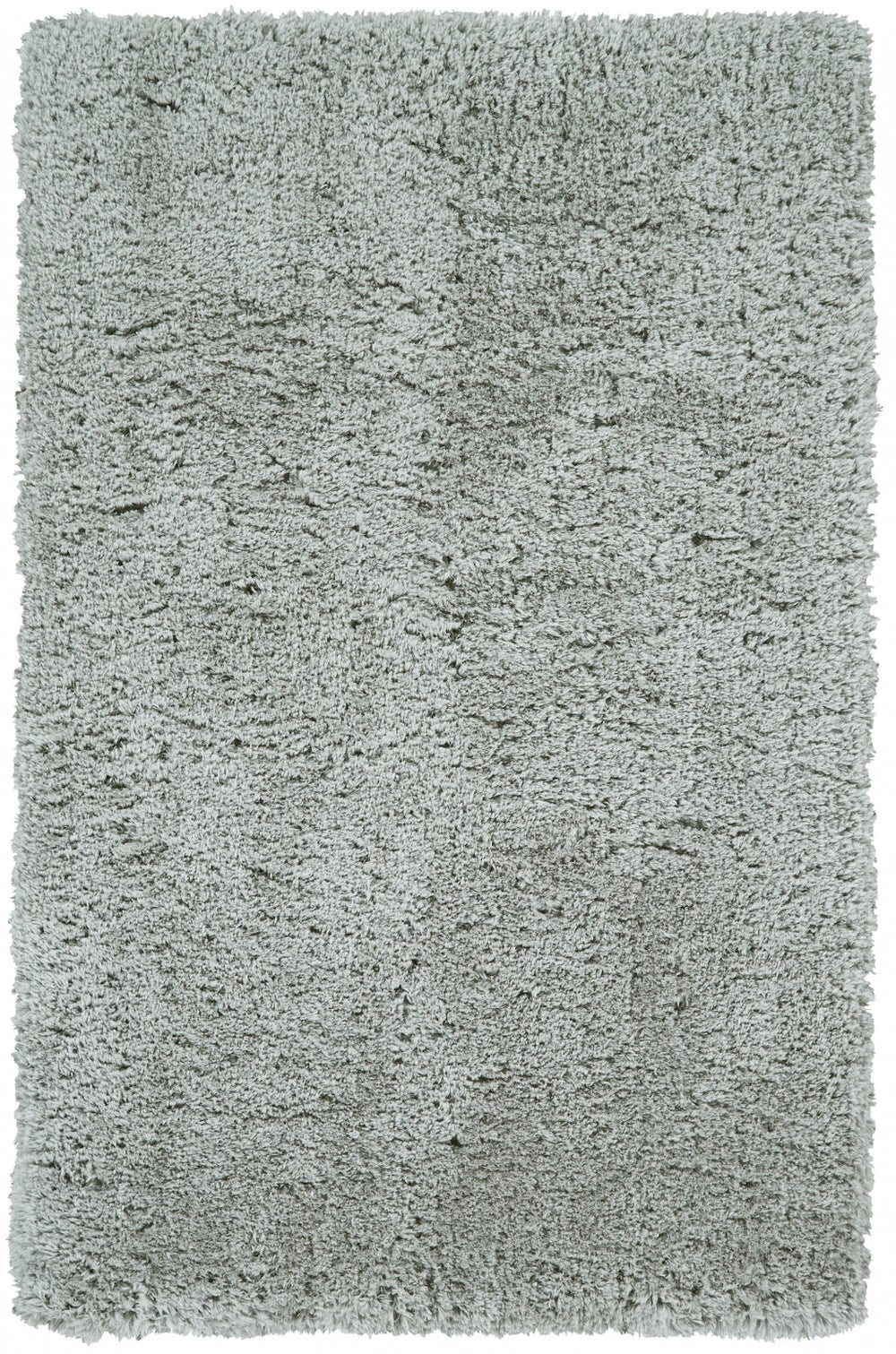 Homeroots 10' X 13' Gray Silver And Taupe Shag Tufted Handmade Stain Resistant Area Rug Gray,Silver,Taupe Polyester 511120