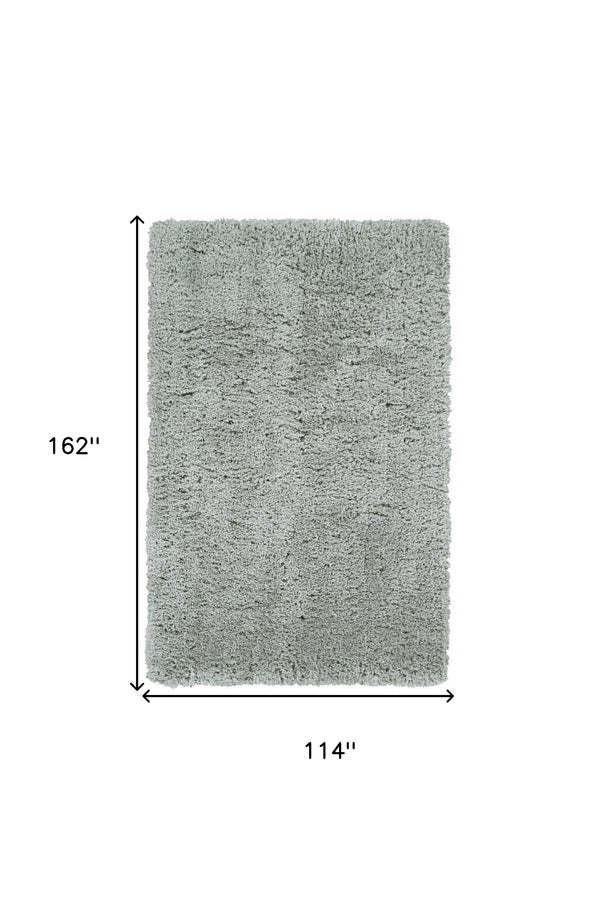 Homeroots 10' X 13' Gray Silver And Taupe Shag Tufted Handmade Stain Resistant Area Rug Gray,Silver,Taupe Polyester 511120