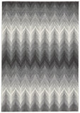 Homeroots 8' X 11' Gray And White Geometric Area Rug  Polypropylene 511154