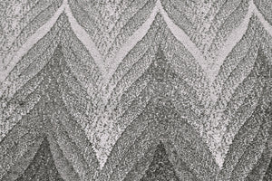 Homeroots 8' X 11' Gray And White Geometric Area Rug  Polypropylene 511154