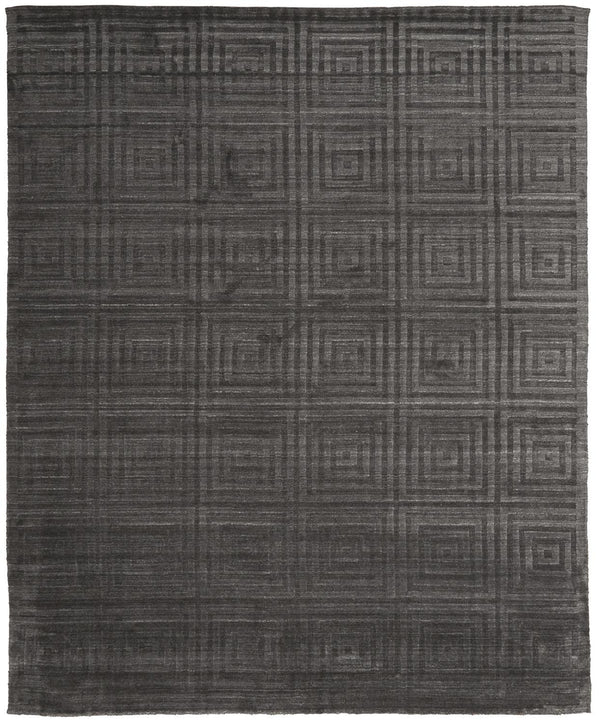 Homeroots 2' X 3' Gray Geometric Hand Woven Area Rug Gray Viscose 511186