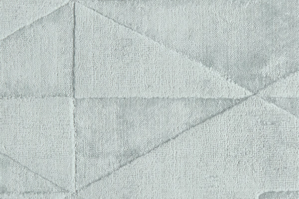 Homeroots 8' Gray Ivory And Silver Geometric Hand Woven Runner Rug Gray,Ivory,Silver Viscose 511198