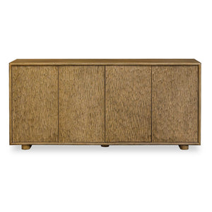 Uttermost Uttermost Stevenson Solid Mindi Wood Storage Credenza with Hand Carved Door Panels 51123