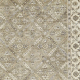 Homeroots 10' X 13' Green Brown And Taupe Wool Paisley Tufted Handmade Stain Resistant Area Rug  Wool 511283