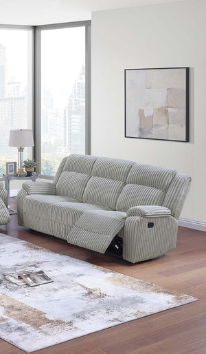 English Elm Motion Sofa Loveseat Set - Reclining Ash Corduroy Comfort With Console For Cozy Living Room Retreat B011S01733