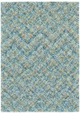 Handmade Plaid Area Rug - Blue, Orange & Ivory Tufted Accent for Stylish Home Décor