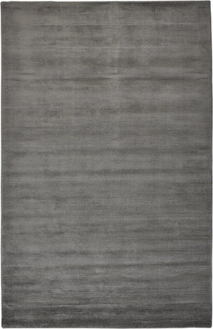 HomeRoots 4' Hand Woven Gray and Black Area Rug - Elevate Your Space with Artisanal Elegance and Style 4' X 6' 511331