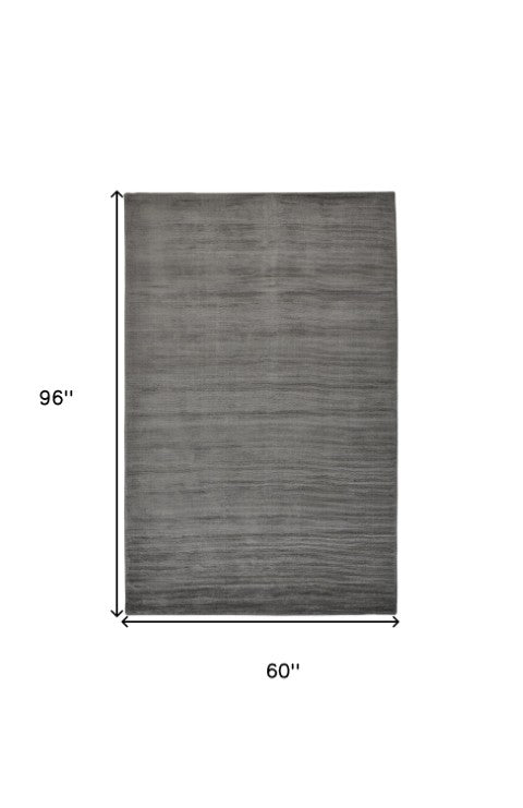 Homeroots 4' Hand Woven Area Rug - Unique Artisan Crafted Design For Stylish Home Décor And Comfort 5' X 8' Viscose 511332