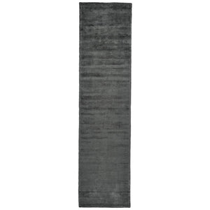HomeRoots 4' Hand Woven Gray and Black Area Rug - Elevate Your Space with Artisanal Elegance and Style 10' Runner 511335