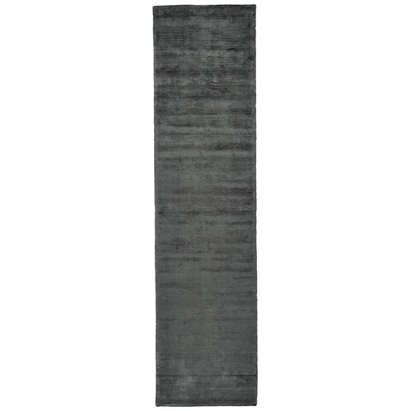 Homeroots 4' Hand Woven Area Rug - Unique Artisan Crafted Design For Stylish Home Décor And Comfort Gray,Black Viscose 511335