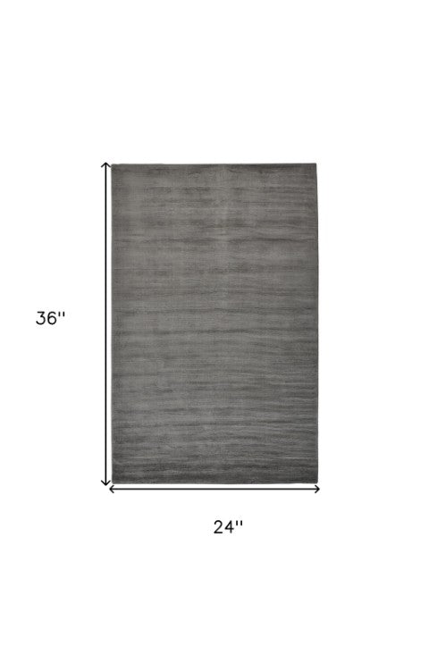 Homeroots 4' Hand Woven Area Rug - Unique Artisan Crafted Design For Stylish Home Décor And Comfort 2' X 3' Viscose 511336