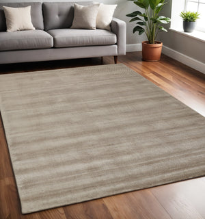 Homeroots 4' Hand Woven Area Rug - Unique Artisan Crafted Design For Stylish Home Décor And Comfort 5' X 8' Viscose 511338