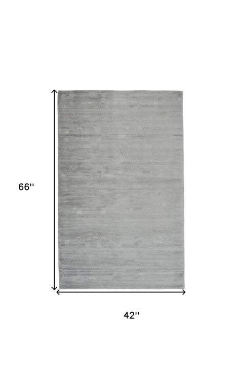 Homeroots 4' Hand Woven Area Rug - Unique Artisan Crafted Design For Stylish Home Décor And Comfort 4' X 6' Viscose 511343