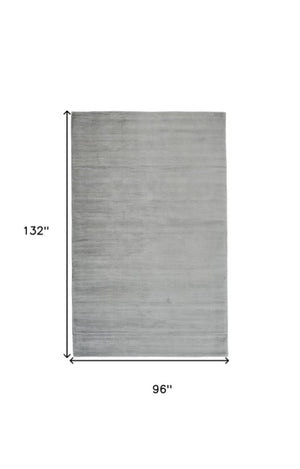 Homeroots 4' Hand Woven Area Rug - Unique Artisan Crafted Design For Stylish Home Décor And Comfort 8' X 11' Viscose 511345