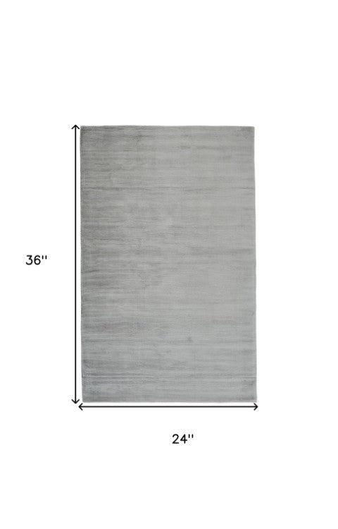 Homeroots 4' Hand Woven Area Rug - Unique Artisan Crafted Design For Stylish Home Décor And Comfort 2' X 3' Viscose 511348