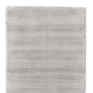 Homeroots 4' Hand Woven Area Rug - Unique Artisan Crafted Design For Stylish Home Décor And Comfort Gray,Silver Viscose 511353