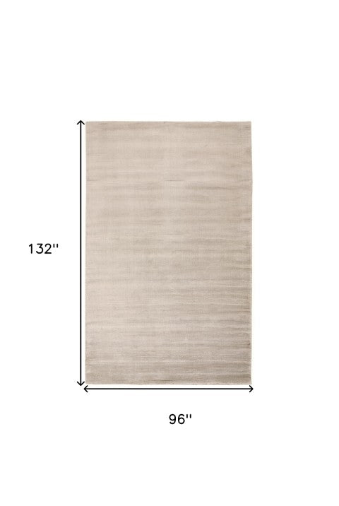 Homeroots 4' Hand Woven Area Rug - Unique Artisan Crafted Design For Stylish Home Décor And Comfort 8' X 11' Viscose 511357