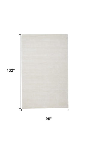Homeroots 4' Hand Woven Area Rug - Unique Artisan Crafted Design For Stylish Home Décor And Comfort 8' X 11' Viscose 511363