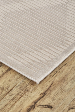 HomeRoots 5' Ivory Geometric Area Rug - Stylish, Durable, and Easy-Care Addition to Any Living Space Decor 5' X 8' 511367