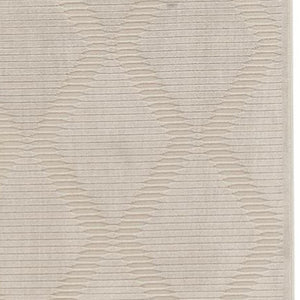 HomeRoots 5' Ivory Geometric Area Rug - Stylish, Durable, and Easy-Care Addition to Any Living Space Decor 8' Runner 511370