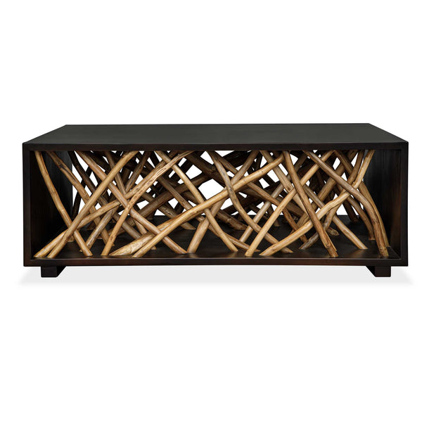 Uttermost Uttermost Teak Branch Maze Coffee Table Sculptural Mahogany Wood Living Room Accent 51138