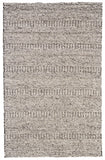 Homeroots 4' X 6' Gray And Ivory Wool Hand Woven Area Rug  Wool 511391