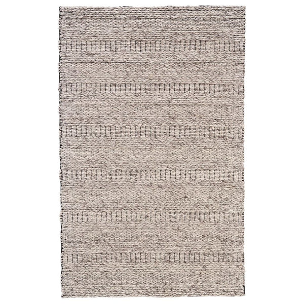 HomeRoots 4' Gray and Ivory Wool Hand-Woven Area Rug - Timeless, Durable, and Stain-Resistant for Any Space 10' X 13' 511394