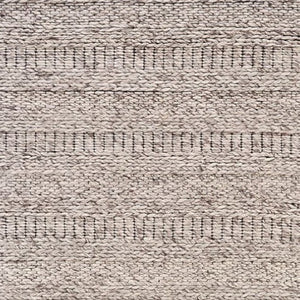 HomeRoots 4' Gray and Ivory Wool Hand-Woven Area Rug - Timeless, Durable, and Stain-Resistant for Any Space 10' X 13' 511394