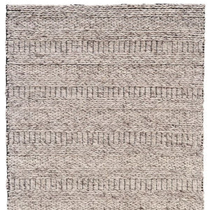 HomeRoots 4' Gray and Ivory Wool Hand-Woven Area Rug - Timeless, Durable, and Stain-Resistant for Any Space 10' X 13' 511394