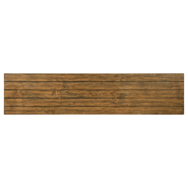 English Elm Castleton Farmhouse Media Console with Open Shelving and Concealed Storage for Large Rooms B062P451645