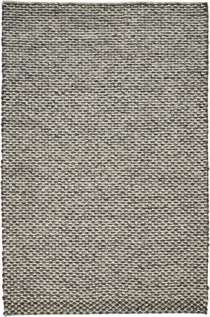 HomeRoots 5' Elegant Gray and Ivory Floral Hand Woven Wool Area Rug for Timeless Home Décor and Comfort 5' X 8' 511416
