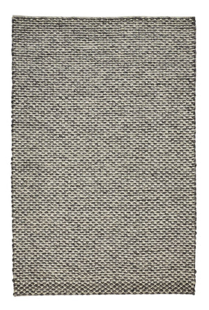 HomeRoots 5' Elegant Gray and Ivory Floral Hand Woven Wool Area Rug for Timeless Home Décor and Comfort 5' X 8' 511416
