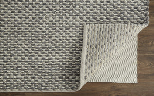 HomeRoots 5' Elegant Gray and Ivory Floral Hand Woven Wool Area Rug for Timeless Home Décor and Comfort 5' X 8' 511416