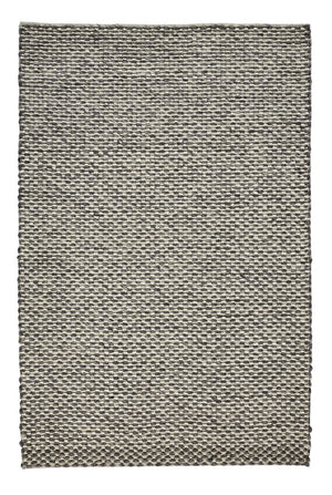 HomeRoots 5' Elegant Gray and Ivory Floral Hand Woven Wool Area Rug for Timeless Home Décor and Comfort 10' X 13' 511418