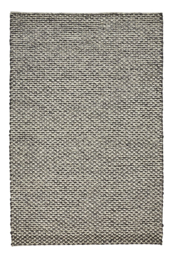 HomeRoots 5' Elegant Gray and Ivory Floral Hand Woven Wool Area Rug for Timeless Home Décor and Comfort 10' X 13' 511418