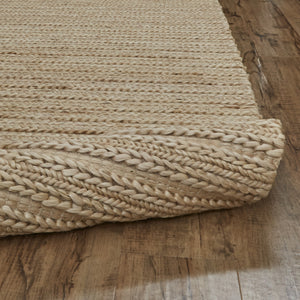 Homeroots 5' X 8' Tan Ivory And Taupe Hand Woven Area Rug Tan,Ivory,Taupe Jute 511421