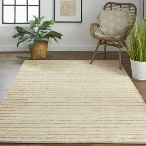 Homeroots 10' X 13' Tan Ivory And Taupe Hand Woven Area Rug Tan,Ivory,Taupe Jute 511423