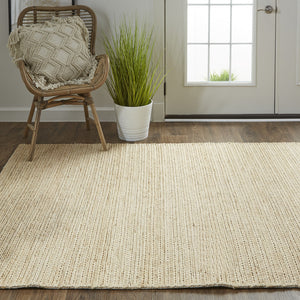 Homeroots 10' X 13' Tan Ivory And Taupe Hand Woven Area Rug Tan,Ivory,Taupe Jute 511423