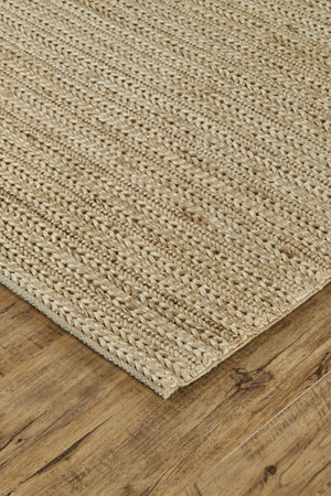 Homeroots 10' X 13' Tan Ivory And Taupe Hand Woven Area Rug Tan,Ivory,Taupe Jute 511423