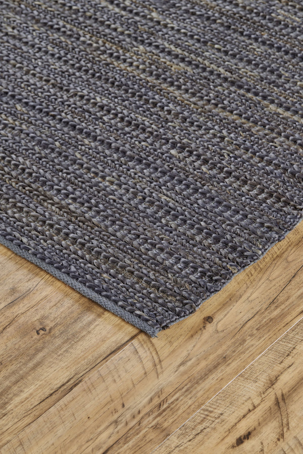 Homeroots 4' X 6' Brown Blue And Taupe Hand Woven Area Rug Brown,Blue,Taupe Jute 511425