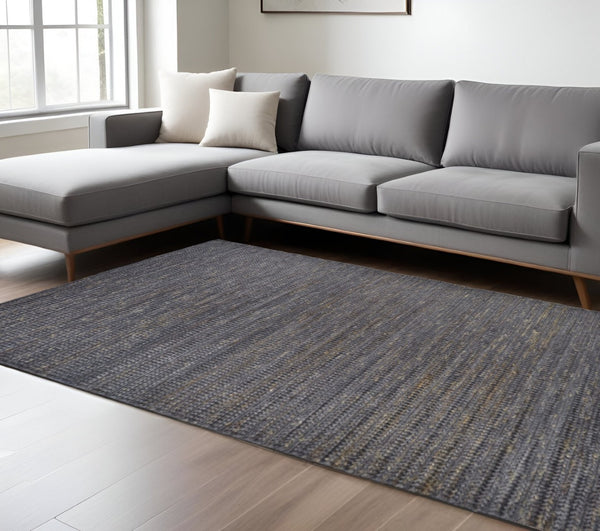 HomeRoots 5' Hand-Woven Area Rug in Tan, Ivory, and Taupe – Artisan Crafted for Elegance in Any Space 8' X 11' 511427