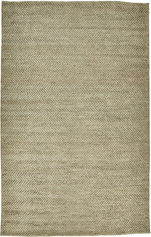 Homeroots 5' X 8' Tan And Gray Hand Woven Area Rug Tan,Gray Jute 511431
