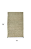 Homeroots 5' X 8' Tan And Gray Hand Woven Area Rug Tan,Gray Jute 511431