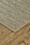 Homeroots 5' X 8' Tan And Gray Hand Woven Area Rug Tan,Gray Jute 511431